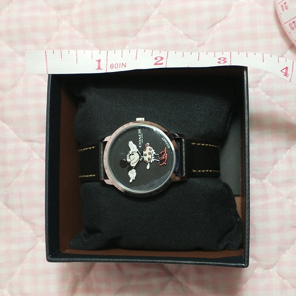 Disney x Coach Black Minnie Mouse Watch - Picture 2 of 6